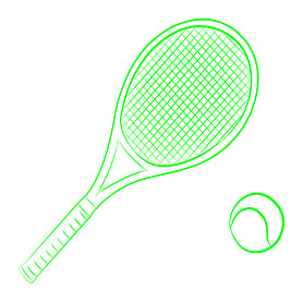 Tennis-Vászonkép