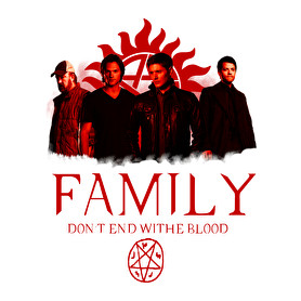 SUPERNATURAL FAMILY RED-Vászonkép