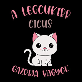 A legcukibb cicus gazdija-Vászonkép