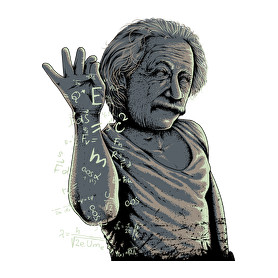 Salt Bae Einstein-Vászonkép