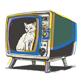 Retro TV-Vászonkép