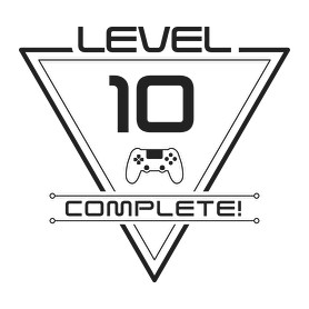 level-complete-10-grey-Vászonkép