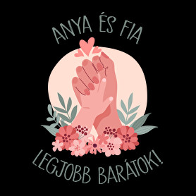 Anya és fia legjobb barátok-Vászonkép