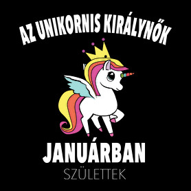 Unikornis királynők januárban születtek (MAGYAR)-Vászonkép