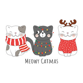 Meowy Catmas-Vászonkép