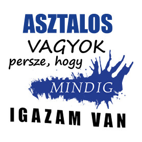 Asztalos vagyok-Vászonkép