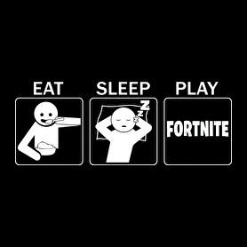 Eat, Sleep, Play Fortnite-Oversized póló