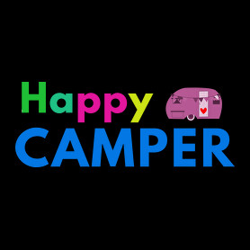 HAPPY CAMPER-Oversized póló