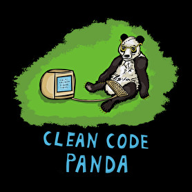 clean code panda-Oversized póló