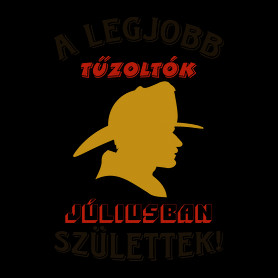 Tűzoltó szülinapja július-Oversized póló