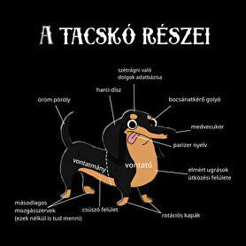 A tacskó részei-Oversized póló