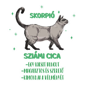 Skorpió - Sziámi cica-Oversized póló