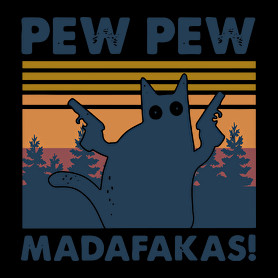 Pew Pew Madafakas cica-Oversized póló