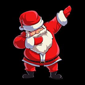 Dabbing Santa-Oversized póló