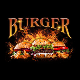 Burger-Oversized póló