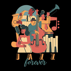 Jazz forever-Oversized póló