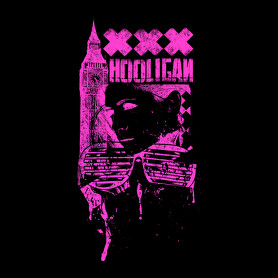 Hooligan Pink Skull-Oversized póló