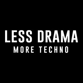 Less Drama More Techno-Oversized póló