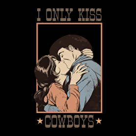 I only kiss cowboys-Oversized póló