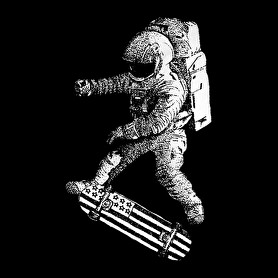 Kickflip in space-Oversized póló