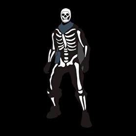 Skeleton skin Fortnite-Oversized póló