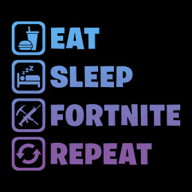 Eat-Sleep-Fortnite-Repeat-Oversized kapucnis pulóver