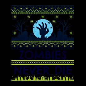 Zombies Never Die-Oversized kapucnis pulóver