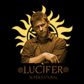 LUCIFER SUPERNATURAL-Oversized kapucnis pulóver