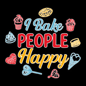 I bake people happy-Oversized kapucnis pulóver