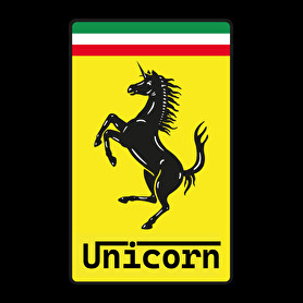 Unicorn - Ferrari-Oversized kapucnis pulóver