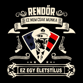 Rendőr Életstílus-Oversized kapucnis pulóver