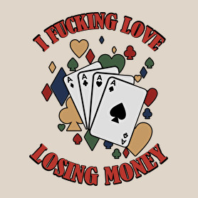 Losing money-Oversized kapucnis pulóver