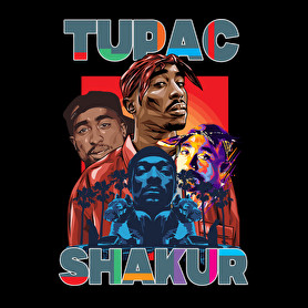 Tupac-Oversized kapucnis pulóver