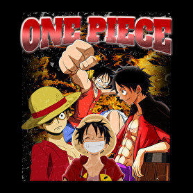 One Piece vintage-Oversized kapucnis pulóver