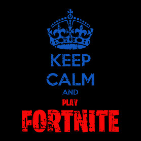 Keep Calm Fortnite-Oversized kapucnis pulóver