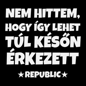 REPUBLIC-Oversized kapucnis pulóver