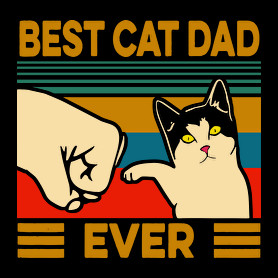 Best Cat Dad Ever-Oversized kapucnis pulóver