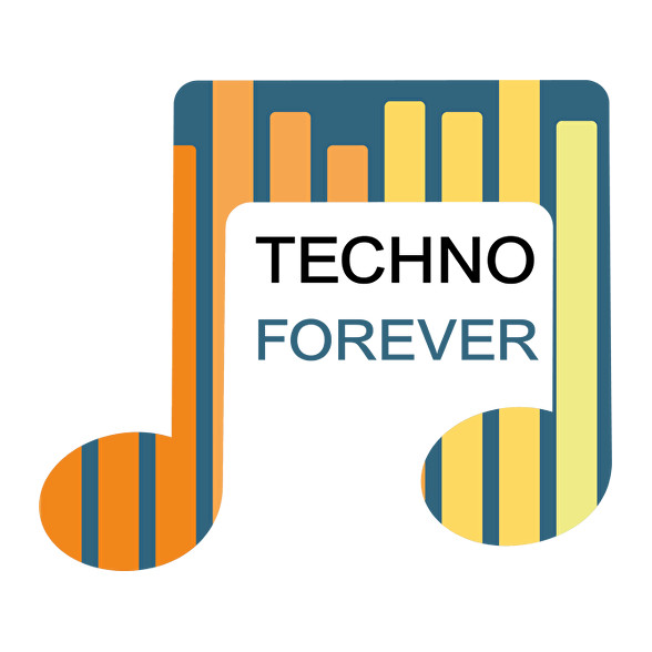 Techno Forever-Férfi póló