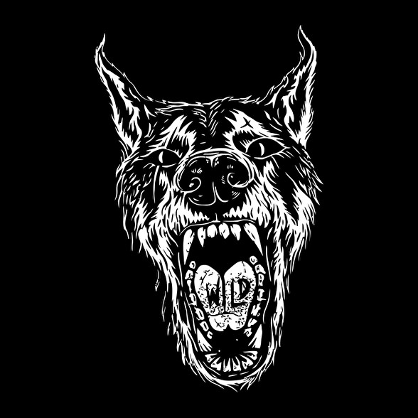 Wild wolf-Férfi póló