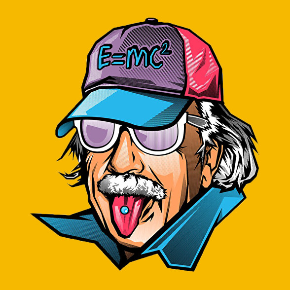 Cool Einstein-Férfi póló