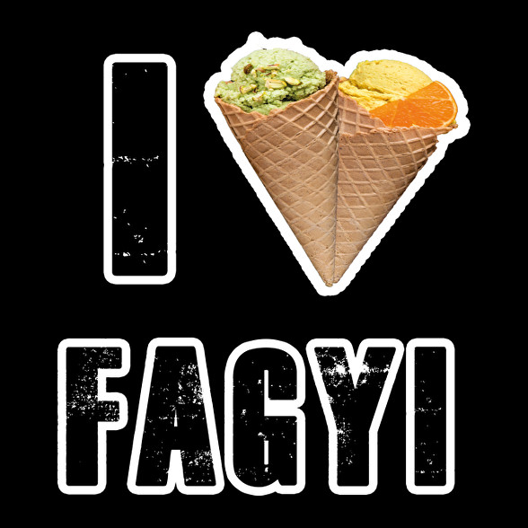 I Love Fagyi-Férfi póló