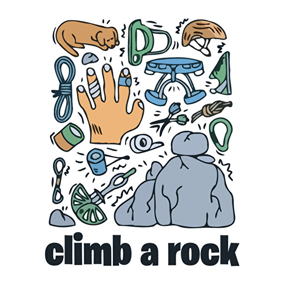 Climb a rock-Férfi póló