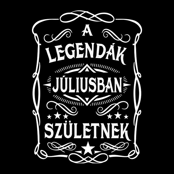 A legendák júliusban születtek-Férfi póló