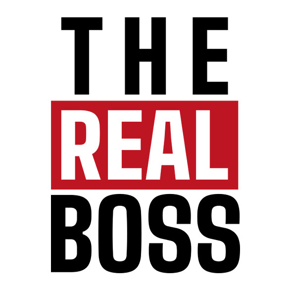 Családi - The real boss (feleség)-Férfi póló