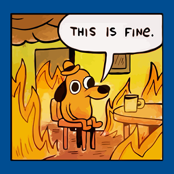 This is fine-Férfi póló