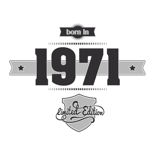 born-in-1971-(dark&lightgrey)-Férfi póló