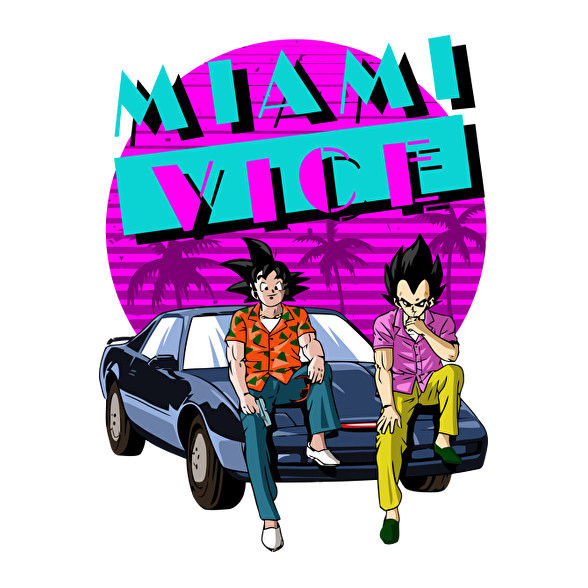 Dragon Ball Miami Vice-Férfi póló