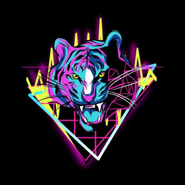 Neon tigris-Férfi póló