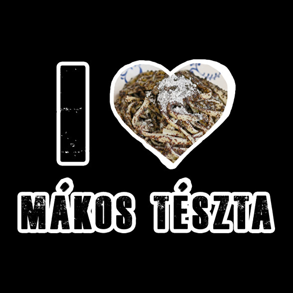 I Love Mákos Tészta-Férfi póló