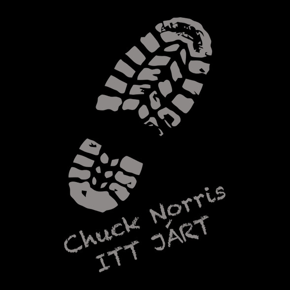 Chuck Norris itt járt-Férfi póló